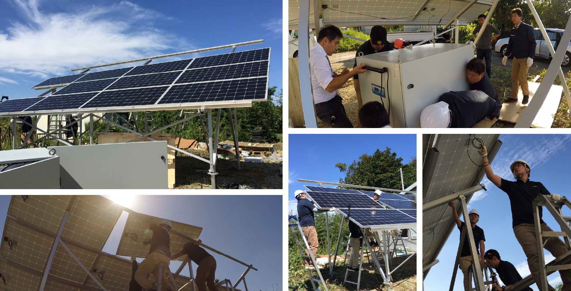 千葉県富里市の太陽光発電と組み合わせた実証実験場